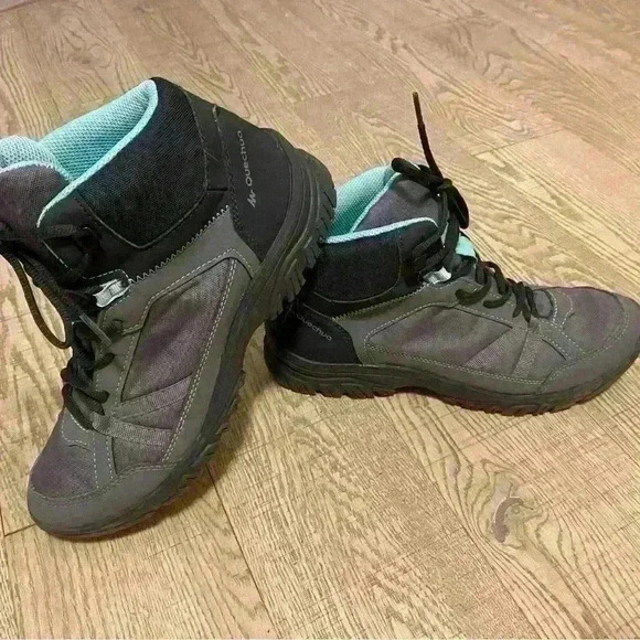 Women’s Mid-Height  Hiking Boots - NH 100 - Picture 1 of 9